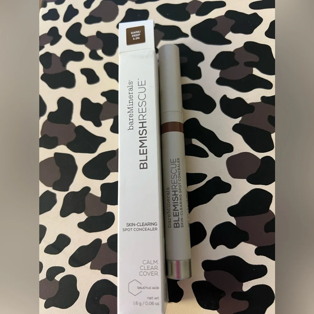 Bareminerals blemish rescue skin clearing spot concealer DARK/DEEP 5.5N NWB